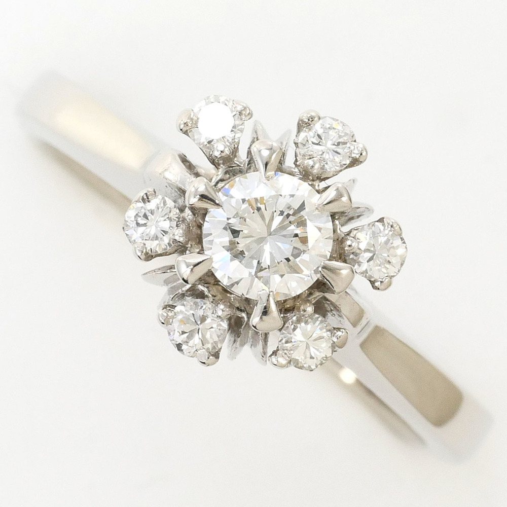 VINTAGE Silver Diamond Ring